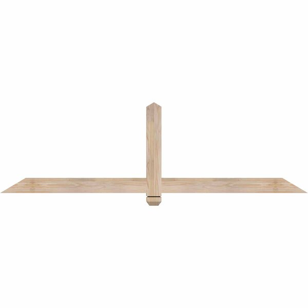 Ekena Millwork Eugene Smooth Timber Gable Bracket, Douglas Fir, 72"W x 21"H x 1 1/2"D x 3 1/2"F, 7/12 Pitch GBW072X21X0204EUG00SDF - main